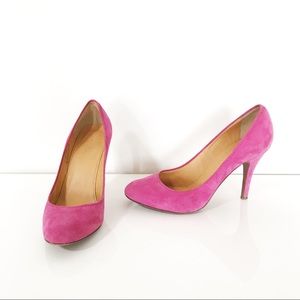 J.Crew Suede Mona Pumps Heels 47288 Pink 8.5
